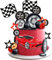 Racing Car Cupcake Toppers, Cars Torte Topper, Auto Cupcake Toppers, Rennwagen Tortendeko Geburtstag, Rennwagen Kuchen Deko, Auto Kuchen Toppers, Geburtstag Tortendeko Cars (Rot)