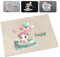 Tischset Kinder personalisiert mit Tier-Motiven & Luftballons – Kuh, Panda, Katze, Koala, Schildkröte, Seehund | Platzdeckchen mit Namen | Platzset waschbar & abwischbar Frühstücksdeckchen Schule