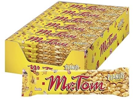 Peanuts & Snacks Bars Bundle Pack with Roasted Peanuts In Caramel (36 x 40g) - 1 Pack | Suitable For Vegan & Source of Fiber | Full case = 36 Bars x 40g Each.