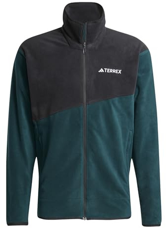 adidas Herren Terrex Multi Full Zip Fleece Jacket, Aurora ivy/Black, L