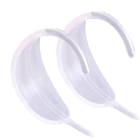 Bohany Adhesivo para la oreja, corrector de orejas, cinta transparente invisible para la oreja, correctores estéticos cosméticos reutilizables, 2 correctores verticales de banda para adultos