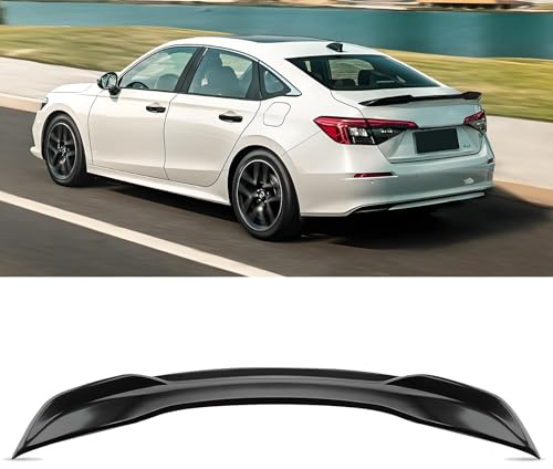 Femibon Rear Spoiler Wing Compatible with 2022 2023 2024 2025 2026 Honda Civic Sedan Sport Rear Trunk Spoiler Wing Lip for Honda Civic Sedan Accessories (Glossy Black)