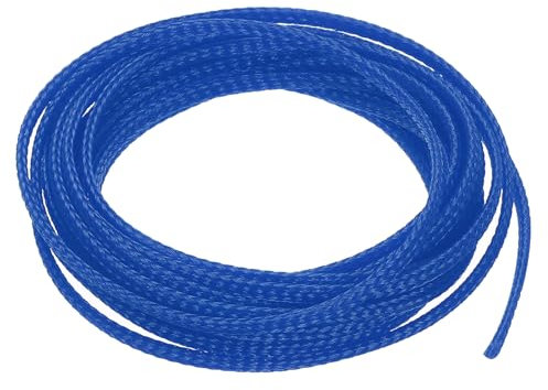sourcing map Expandable Sleeving,3/16-inch 10ft Cable Sleeve, Blue