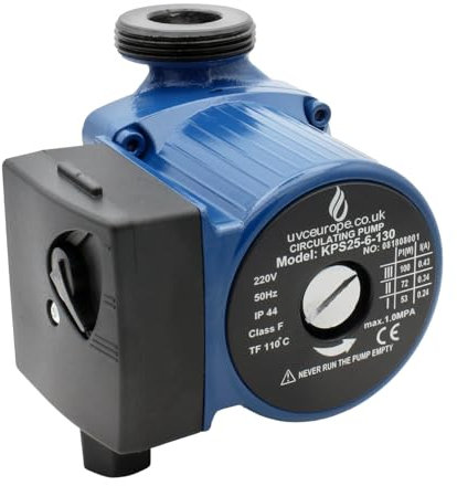 Circulation Pump 25/60 130mm for Central Heating Systems - 3 Speed (1 Pack)