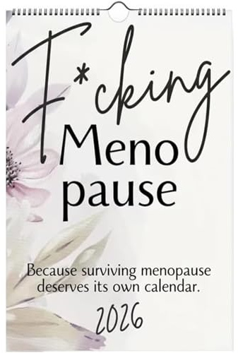 Lustiger Menopause Kalender 2026, große verdammte Menopause Wandkalender 2026, Humor Zitate 2026 Kalender 12 Monat Planer, Weihnachten Sassy Geschenk für Frauen, Midlife Stimmung Swing (1PC)