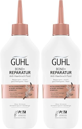 Guhl BOND+ Reparatur Anti-Haarbruch Fluid - Inhalt: 150 ml - Repariert stark geschädigtes Haar - Bis zu 99 Prozent weniger Haarbruch - Ohne Silikone (Packung mit 2)