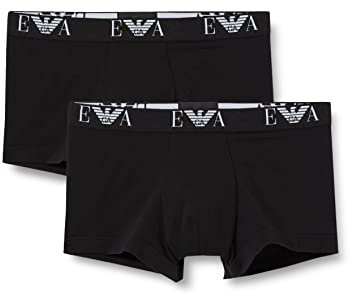 Emporio Armani Uomo 2-pack-Boxer Essential Monogram Boxer, Nero, M
