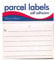 Parcel Labels Self Adhesive - Pack of 12 Labels