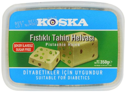 Koska Halva Sugar Free Pistachio 350 g (Pack of 2)