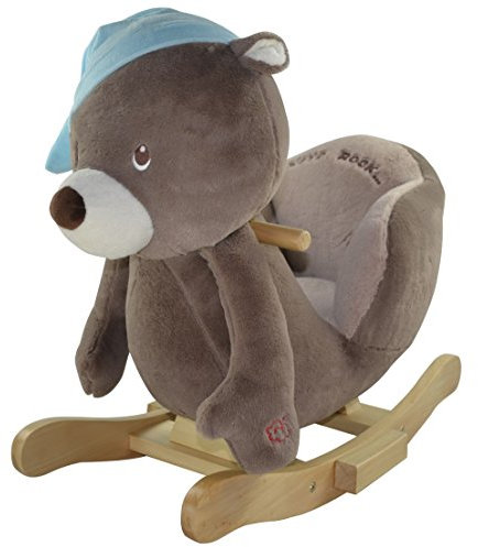 Sweety Toys 4829 Schaukeltier Schaukelpferd Bär Oscar Oscar The Rocking Bear supersüss,sehr hochwertige Ausführung mit Funktion Lullaby Lied