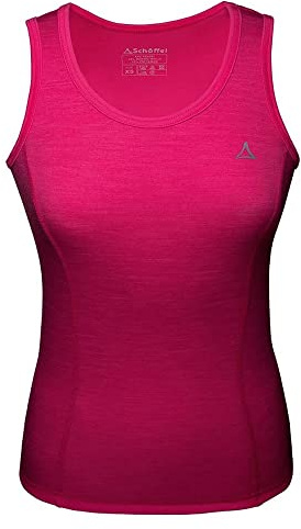 Schöffel Damen Merino Sport Top W, temperaturregulierendes Unterhemd, atmungsaktives Funktionsunterwäsche-Top in Wollqualität