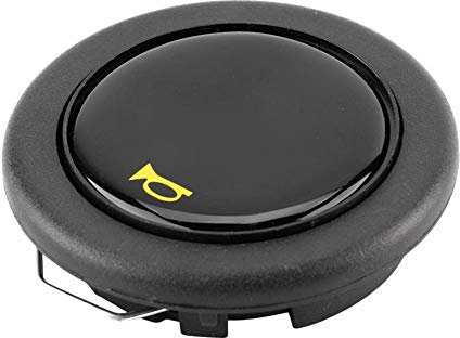 Hupenknopf 12V Traktor,Hupenknopf,Hupenknopf Für Lenkrad,Hupenknopf Lenkrad,Kfz-Lenkrad-Mitteltaster,Universal Modified Car Lenkrad Hupenknopf Schwarz Für Den Größten Teil Des