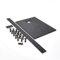 Milano Rasa Graphite Textured Slate Effect Square Shower Tray Riser Kit - 900mm x 900mm