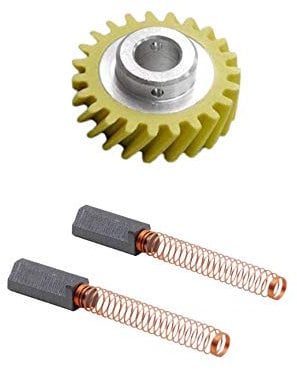Food Processor Replacement Parts Set Motor Charcoal and Gear Worm Gear for Kitchenaid Food Processors with Tilting Motor Head (Artisan, Ultra, Classic)