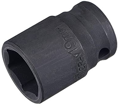 sourcing map 1/2 Drive by 19mm 6-Point Impact Socket, CR-V Steel 1.54 Length, Shallow Metric Sizes