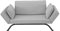 Deshome Smart Schlafsofa für 2-Sitzer mit Einzelbett 80 x 200 cm, mit Armlehnen bis zu 3 Klick-Klack-Sitzer, wasserabweisender Stoff, abnehmbarer Bezug, Matratze aus Waterfoam, hergestellt in Italien,