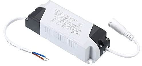 PATIKIL 36W 300mA LED Controlador, AC 85-265V Salida 75-144V DC Hembra Conector Constante Corriente Rectificador Transformador Externa Alimentación Fuente LED Techo Lámpara