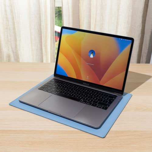 Dig Detox Lappy Faraday Defense iPad, Tablet, Laptop Pad with EMF Radiation Protection - 35 x 27 cm Military Grade EMF Protection Laptop Radiation Shield Pad (Medium, Steel Blue)