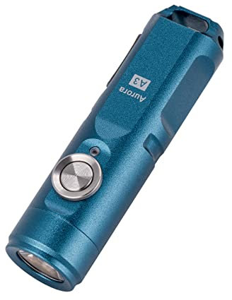 RovyVon Lampe de poche porte-clés A3 Gen 4, super lumineuse, 650 lumens, rechargeable par USB C, lampe de poche EDC résistante à l'eau, légère, idéale pour le transport quotidien, le camping, la