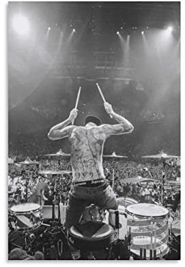 XINGSHANG Travis Barker Bühnenkunst-Poster, coole Kunstwerke, Malerei, Wandkunst, Leinwanddrucke, hängende Bilder, Poster, 50 x 75 cm