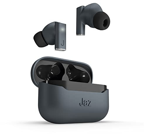 JAZ SBS Auricolari Wireless ROOKI per iPhone, Samsung, Xiaomi, Oppo, Auricolari TWS con Microfono HD e cancellazione del Rumore ENC, Base di Ricarica, Cavetto USB-C e Gommini Inclusi