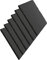 Tablas de Pizarra Premium | Platos de Piedra Negra para Aperitivos | Bandejas de Sushi y Tapas | Estilo Moderno | Resistente al Desgaste| Ideal para cualquier Evento | 25x25x0.8 cm | 6 Unidades