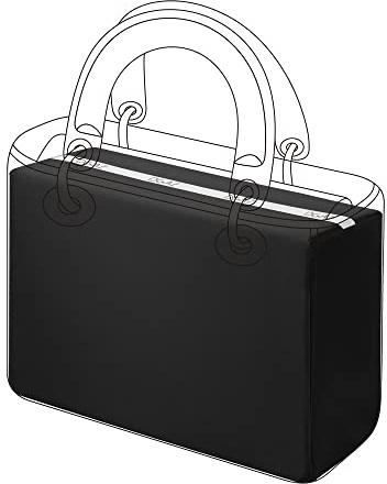 DGAZ Taschenformer Einsatz, Tasche Shaper Einsatz für Lady Dior, Satin Tascheneinsatz für Damen Handtasche (Schwarz, Small)