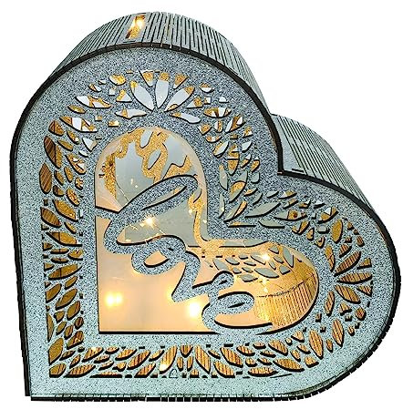 Creperture Boîte à Cartes de Mariage, Boite Cadeau Mariage en Bois pour Cartes Cadeau Tirelire de Mariage, Réception, Anniversaire, Fête Prénuptiale, Décoration de Mariage, Argenté