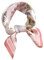 Cebilevin Foulard en 100% Soie Naturelle Douceur Elégance Raffinement Imprimé Floral (pink)