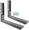 Spares2go Extendable Wall Mountable Brackets for Printer Copier Scanner (Silver/Grey)