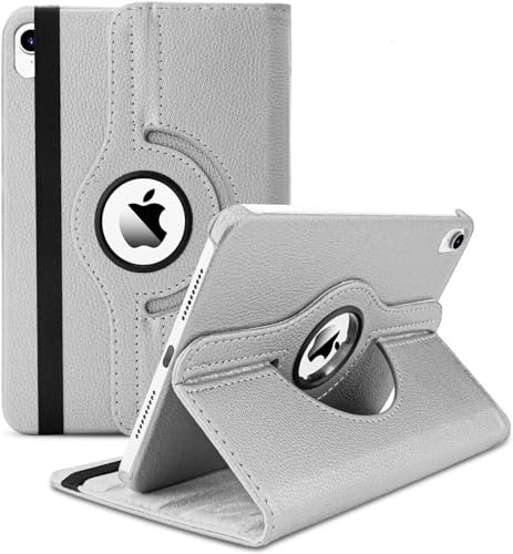 World biz Étui rotatif pour iPad (A16) 11e/10e génération 2025 (11), 2022 (11), étui de protection rotatif à 360 degrés, fonction veille/réveil automatique (gris)