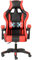 Baroni Home Sedia da Gaming Ergonomica con Massaggiatore Lombare, Sedia da Ufficio con Schienale Reclinabile con Cuscini Regolabili Poggiatesta e Supporto Schiena, Rosso