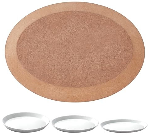 BENECREAT Molde Ovalado para Alfarería Herramientas de Alfarería, Molde Formador de Placas de Cerámica, Plato de Construcción Manual, Molde de Caída, Herramientas de Alfarería, Tablero,15x11x1.5 cm