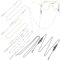 BDSHUNBF 6 Stück Brillenkette, Brillenkette Damen, Brillenkette Maskenkette Maskenband, Sonnenbrillen Kette, Elegante Brillen Halter für Damen Lesebrillen Sonnenbrille