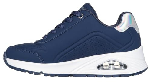 Skechers Mädchen Uno Gen1 Zip and Stride Sneaker, Marineblau, 3 Little Kid