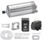 Genmitsu Kit de moteur de broche CNC, 1,5 kW, moteur de broche refroidi à l'eau, moteur CNC avec VFD et pompe à eau, support de serrage en aluminium de 80 mm de diamètre, pince ER11
