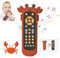 Baby TV Ferngesteuertes Spielzeug mit Licht und Musik, weiches Silikon Beißring Nette Krabbeldecke, Musikalische Realistische Remote-Spiel mit 3 Sprachen, Early Pädagogisches Lernspielzeug für 6M +