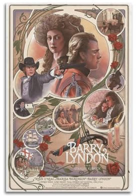 VZRSQZK Filmposter Barry Lyndon, dekoratives Gemälde, Leinwand, Wandposter und Kunstdruck, moderne Familienschlafzimmer-Dekoration, Poster, 40 x 60 cm