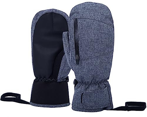 Touchscreens Handschuhe Winter Skihandschuhe Wasserdicht Snowboarden Skihandschuhe Thermo Dicke Handschuhe mit Tasche für Herren Damen Wasserdicht Skihandschuhe Winter Skihandschuhe mit Tasche Winter