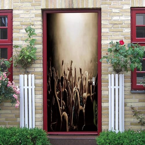 Porte 3D Autocollante Porte Papier Peint Porte Art Mural Porte Art Mural Porte Photo Autocollant Portepiste De Danse Lumineuse 80 X 200 Cm Pour La Décoration Des Portes Du Salon, De La Chambre, De L