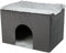 TRIXIE Harvey Höhle für Katzen Katzenhütte Indoor Samtig Weich Katzenwürfel Haus Faltbares Katzenversteck Haustier Condo für Katzen und Kleine Hunde