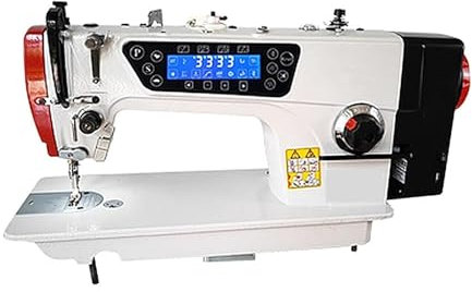 WLLKIY Computer-Direktantrieb-Flachnähmaschine, Automatische Hochgeschwindigkeits-Industrienähmaschine Mit Tisch Einfach Und Leicht Zu Bedienen