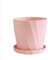 ZPSHYD er Pot de fleurs rond épais avec plateau en résine multifonction Rose Sakura 40 cm de diamètre