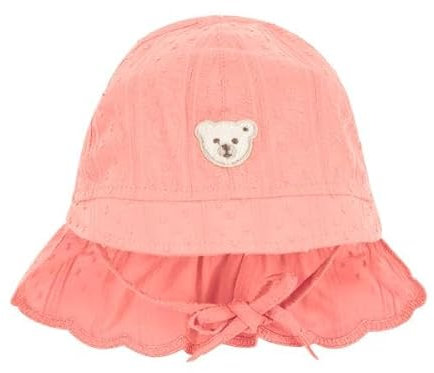 Steiff Hut EU Größe 51 Fusion Coral, Kinderhut für den Frühling Sommer, Sonnenhut, Sommer mützen für Jungen und Mädchen, Fischerhut