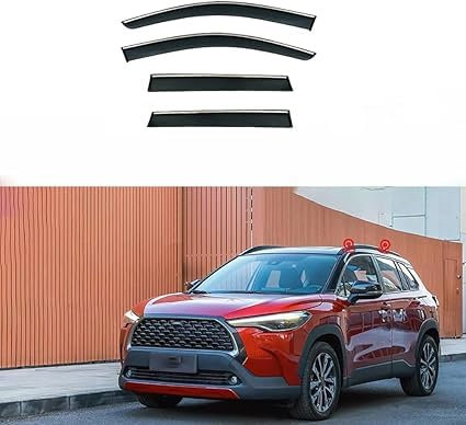 REAGAR Auto Windabweiser für Toyota Corolla Cross XG10 2022, Wind- und Regenabweiser Regenschutz Auto Visiere Autozubehör