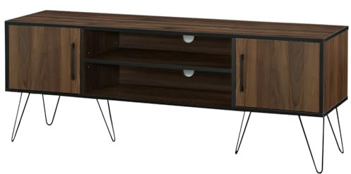 Sideboard >Sissel< Sideboard Sissel, 150 cm, MDF, braun/cremefarben, 2 Türen, Metallfüße, pulverbeschichtet, modern, Stauraum, für Wohnzimmer oder Esszimmer, mit Aufbauanleitung, 57 cm hoch.