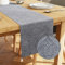 Encasa XO Tischläufer | Geprägtes Samt | Größe 32x240 cm | Farbe Grau mit Premium-Polyester - Maschinenwaschbar