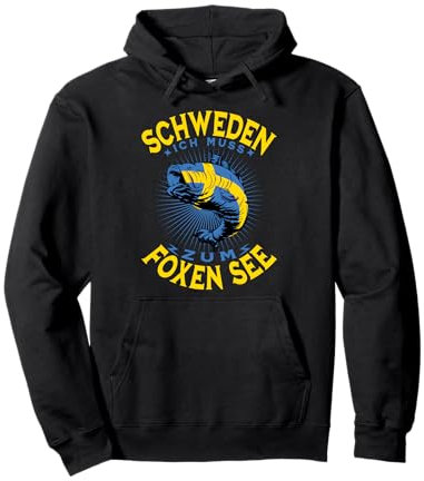 Schweden Foxen See Fisch-Design Pullover Hoodie