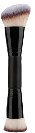 YELYTR Brosses maquillage à double face, pinceau contouring, pinceau de fond de teint à haute qualité contour, highlight et crème de contourage, poudre rouge, pour les débutants et les professionnels