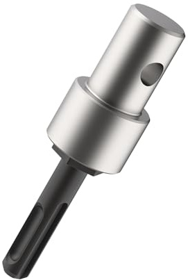 Earth Auger Drill Adapter for 1/2 SDS Plus Corded Cordless Drill, Chrome Steel Garden Earth Drill Adapter Connect to 4/ 6 Earth Auger Drill Bits